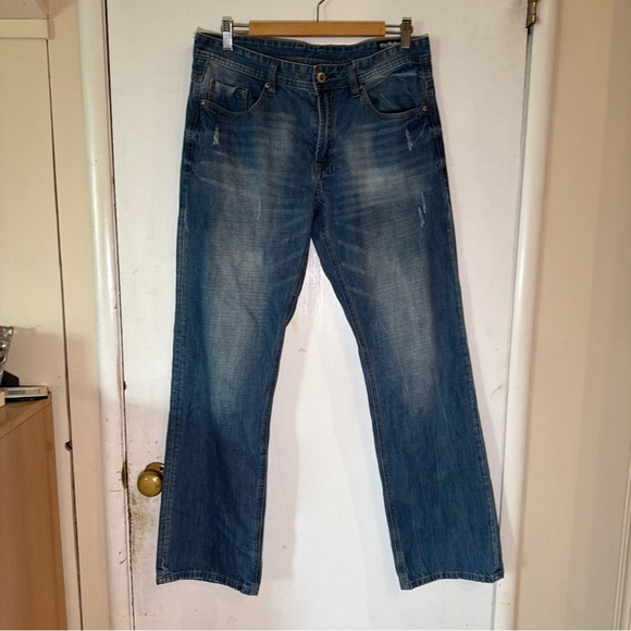 Buffalo David Bitton BDB Denim Blue Jeans Ruffler Basic | 32Wx32L - Picture 2 of 12